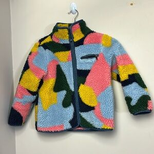 Stella McCartney kids faux Shearling jacket multicolor